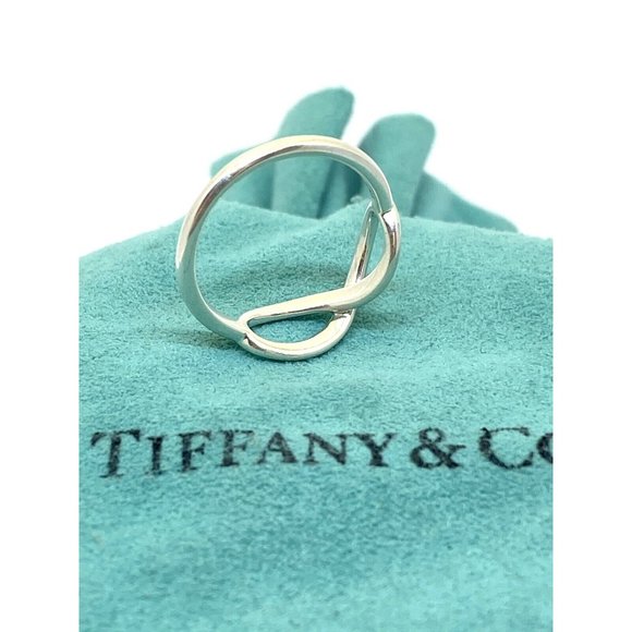 SOLD!!! Tiffany & Co Sterling Silver 925 Infinity Band Ring Size 6 - Picture 2 of 12